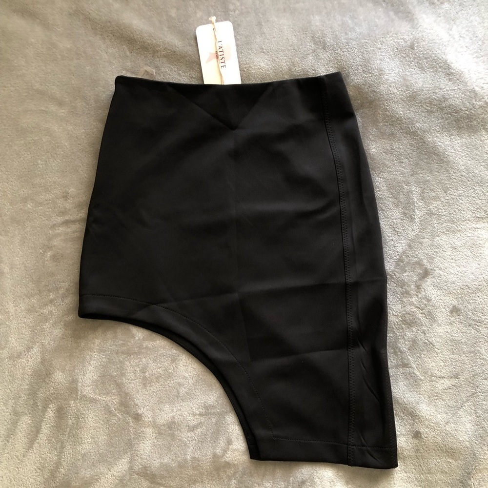 Asymmetrical Black Women's Skirt - Sleek Modern Cut
